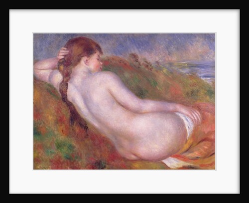Reclining nude in a landscape by Pierre Auguste Renoir