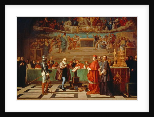 Galileo Galilei before members of the Holy Office in the Vatican in 1633, 1847 by Joseph-Nicolas Robert-Fleury
