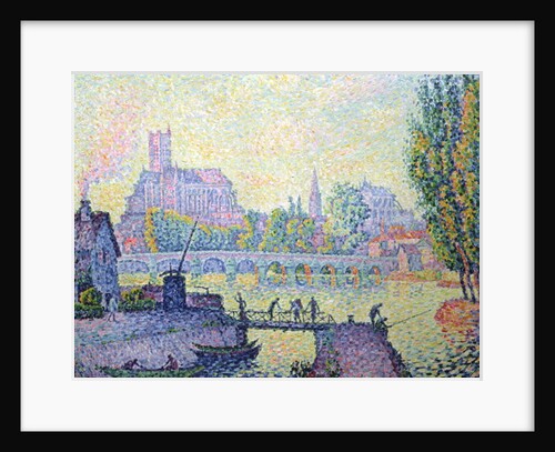 View of the bridge of Auxerre, 1902 by Paul Signac