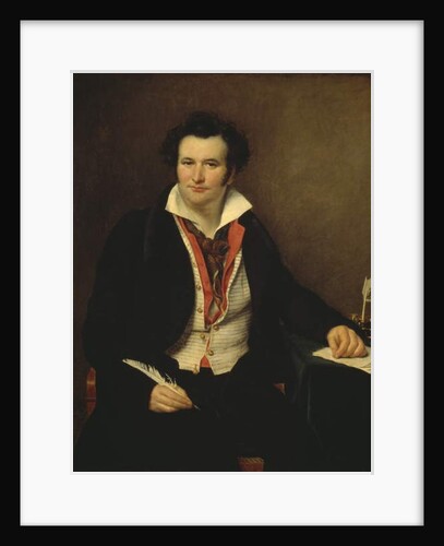 Portrait of Bernard Wolf actor, author and director of the Theatre de la Monnaie in Brussels, painted before 1823 by Sophie Rude