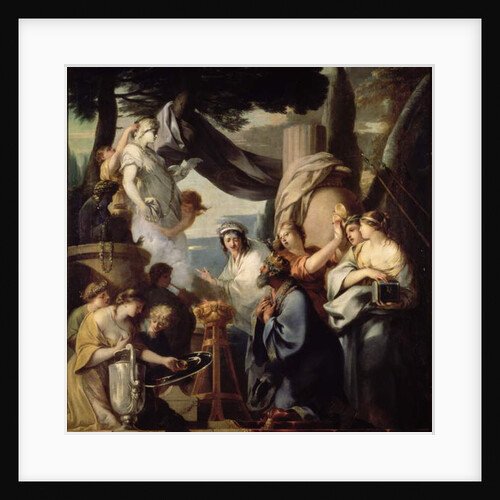 Solomon making a sacrifice to the idols by Sebastien Bourdon