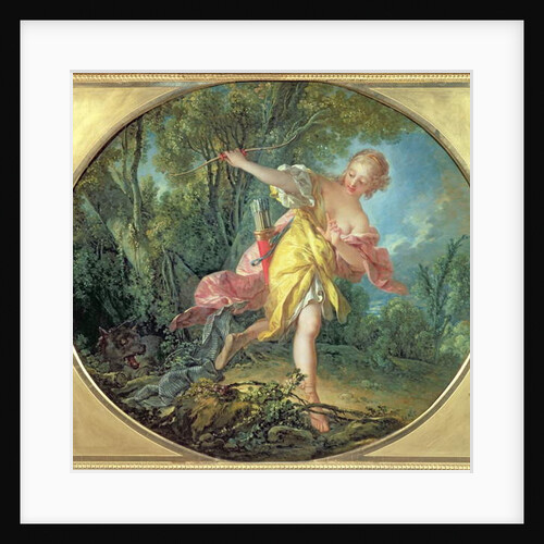 Rhea Sylvia fleeing from the Wolf, 1756 by Francois Boucher