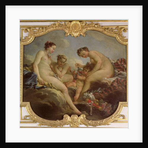 The Three Graces, decorative panel from the Bedroom of the Princess of Rohan, c.1735-40 by Francois Boucher