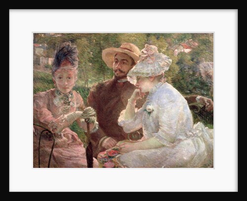 On the terrace at Sevres, 1880 by Marie Bracquemond