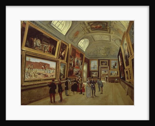 A Picture gallery at the Musee du Luxembourg, 1883-85 by French School