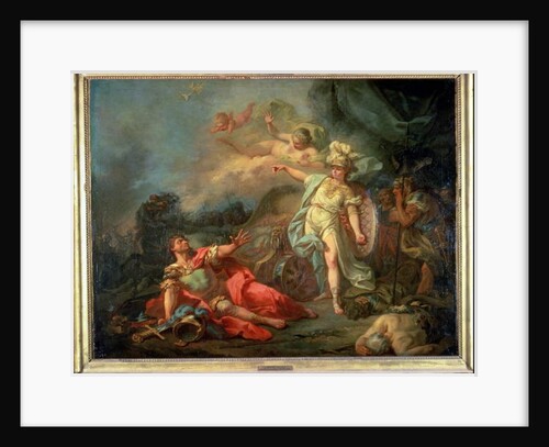 The fight between Mars and Minerva, 1771 by Jacques Louis David