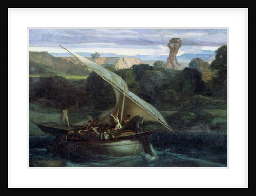 Polyphemus attacking sailors in their boat, 1855 by Alexandre Gabriel Decamps