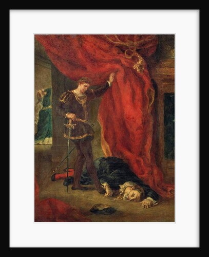 Hamlet before the body of Polonius, 1855 by Ferdinand Victor Eugene Delacroix