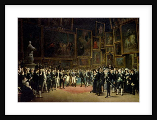 Charles X presenting awards to the artists at the end of the exhibition of 1824 by Francois Joseph Heim