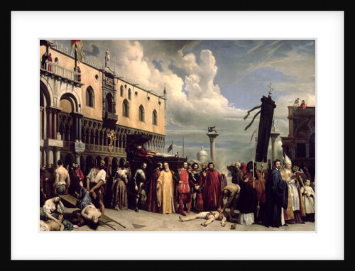 Funerary honours given to Titian who died in Venice in the plague of 1576, 1832 by Alexandre-Jean-Baptiste Hesse