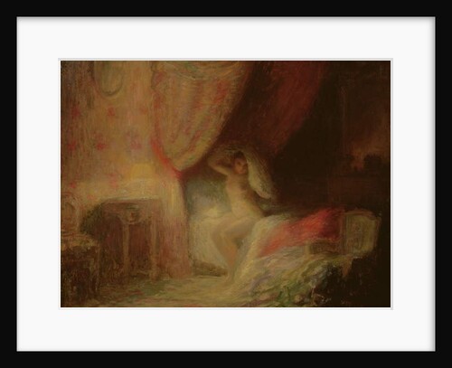 Bedroom scene bathed in light by Victor Lecomte