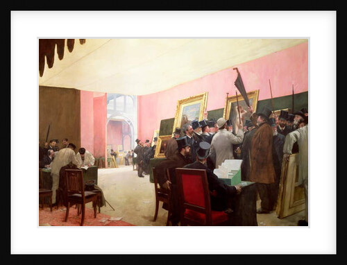 A Meeting of the Judges of the Salon des Artistes Francais, 1885 by Henri Gervex