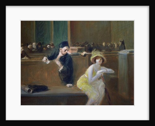 Tribunal scene by Jean Louis Forain