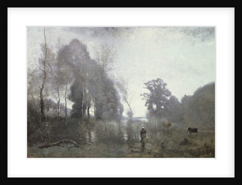The pond at Ville d'Avray, 1868 by Jean Baptiste Camille Corot