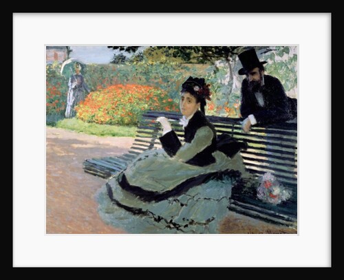 Camille Monet on a Garden Bench, 1873 by Claude Monet