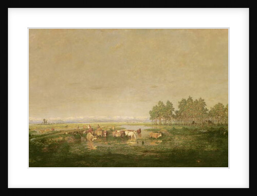Marshland in Les Landes, c.1853 by Pierre Etienne Theodore Rousseau