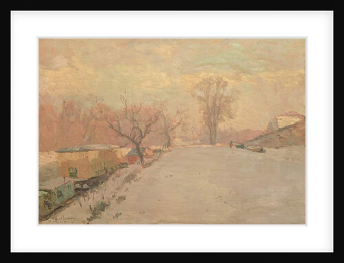 Road by the Seine at Neuilly in Winter, c.1888 by Albert-Charles Lebourg
