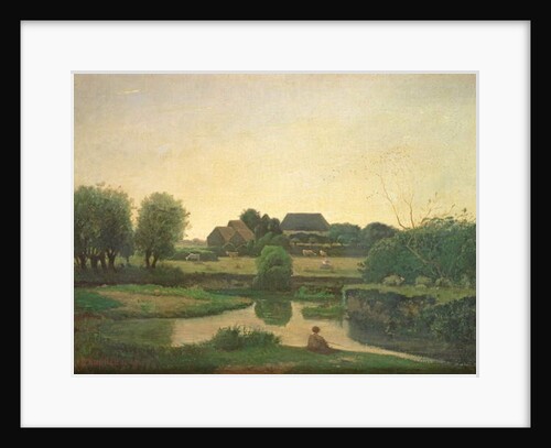 The Pond, 1853 by Henri-Joseph Harpignies