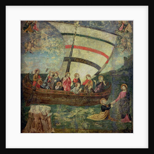 Christ walking on the water, after the 'Navicella' by Giotto by Antoniazzo Romano