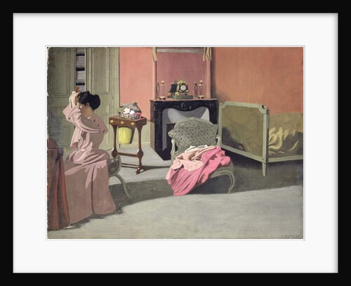 Woman doing her hair, 1900 by Felix Edouard Vallotton