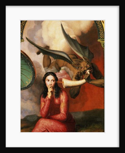 Good and Evil: the Devil Tempting a Young Woman, 1832 by Andre Jacques Victor Orsel