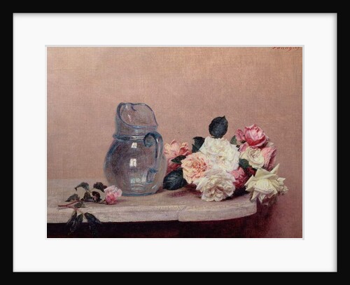 Still Life with Roses, 1889 by Ignace Henri Jean Fantin-Latour