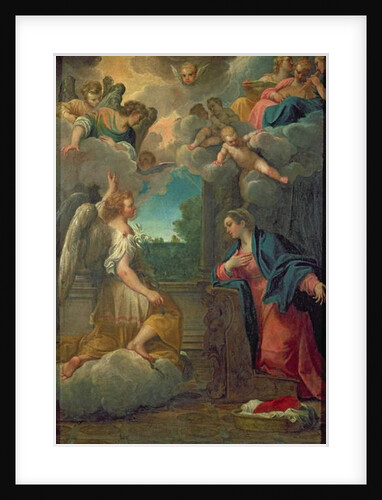 The Annunciation by Agostino Carracci