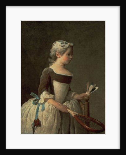 Girl with Racket and Shuttlecock by Jean-Baptiste Simeon Chardin