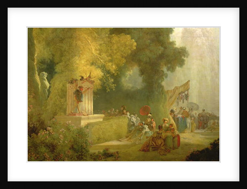 The Fete at Saint-Cloud, detail of the Puppet Show by Jean-Honore Fragonard