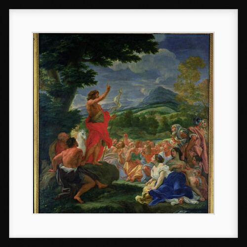 St. John the Baptist Preaching, painted before 1695 by Il Baciccio