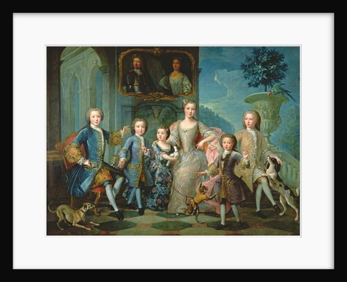 Portrait of the Family of the Duke of Valentinois by Pierre Gobert