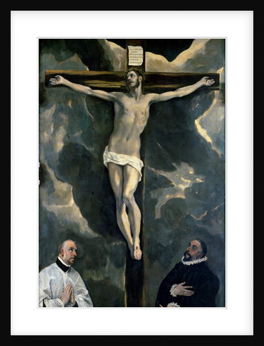 The Crucifixion with Two Donors, c.1580 by El Greco