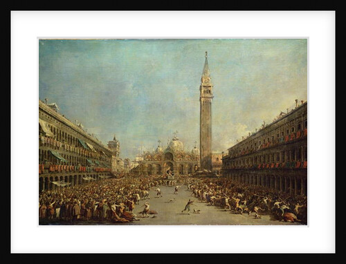 The Distribution of the Denarii to the Poor in San Marco, Venice by Francesco Guardi