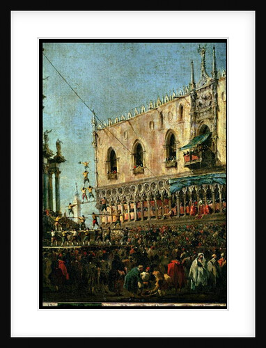 The Doge in the Shrove Tuesday Festival on the Piazzetta, Venice by Francesco Guardi
