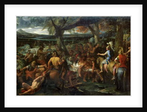 Alexander and Porus, at the Battle of Hydaspes, c.1673 by Charles Le Brun