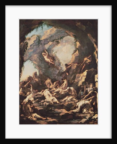 Monks in Prayer, Tempted by the Devil by Alessandro Magnasco