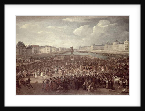 The Procession of Louis XIV across the Pont Neuf by Adam Frans van der Meulen