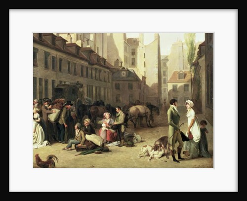 The Arrival of a Stage Coach at the Terminus by Louis Leopold Boilly