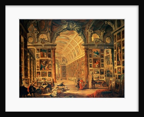 Interior View of The Colonna Gallery, Rome by Giovanni Paolo Pannini or Panini