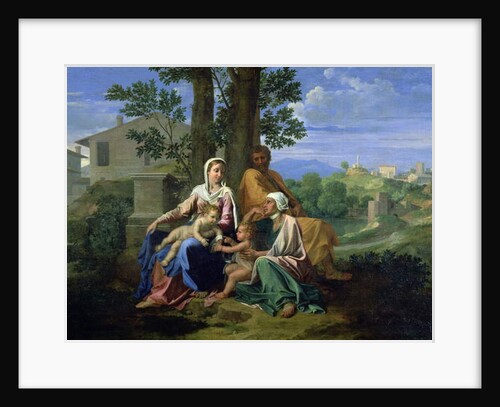 The Holy Family with SS. John, Elizabeth and the Infant John the Baptist by Nicolas Poussin