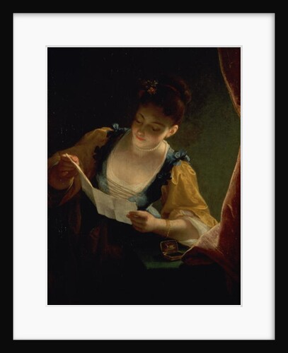 Young Woman Reading a Letter by Jean Raoux