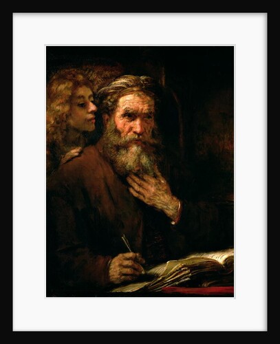 St. Matthew and The Angel, 1655-60 by Rembrandt Harmensz. van Rijn