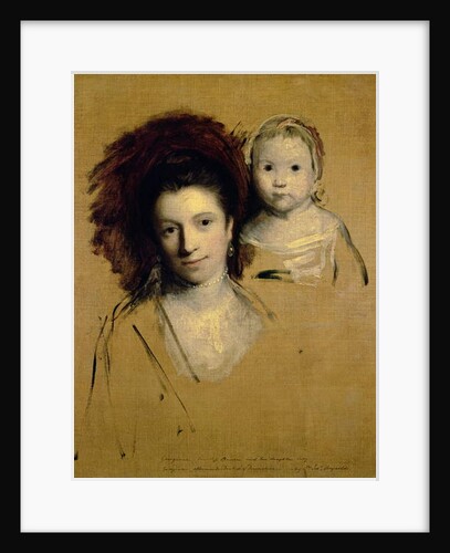 Georgiana, Countess Spencer and her Daughter Lady Georgiana, Afterwards Duchess of Devonshire, 1759 by Joshua Reynolds