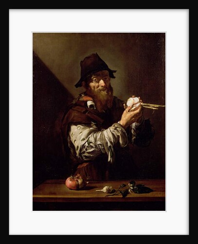 Portrait of an Old Man with an Onion by Jusepe de Ribera