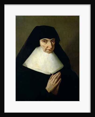 Portrait of Catherine de Montholon, founder of the Ursuline Order at Dijon by Jean Tassel