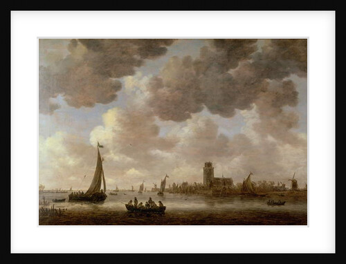 View of Dordrecht Downstream from the Grote Kerk, 1647 by Jan Josephsz van Goyen