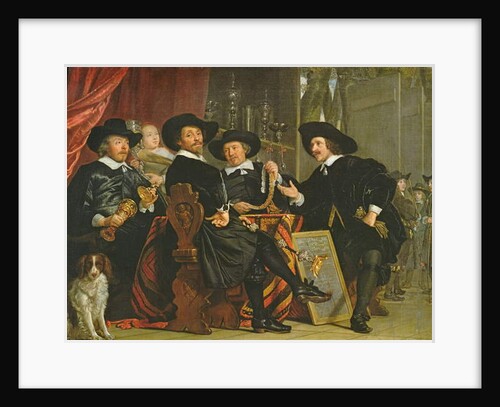 The Officials of the Company of Bowyers of St. Sebastian at Amsterdam, 1653 by Bartolomeus van der Helst