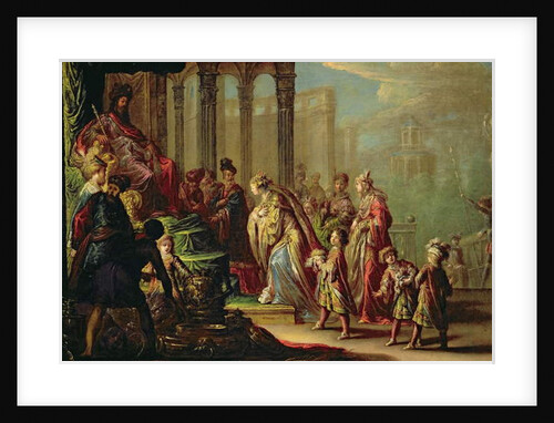 Solomon and the Queen of Sheba, or Esther before Ahasuerus, 1624 by Claude Vignon