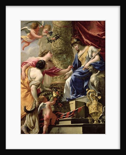 Prudence Leading Peace and Abundance, c.1645 by Simon Vouet