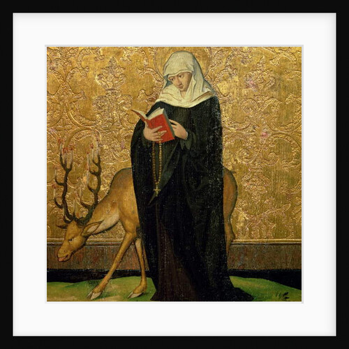 Female Saint with a Stag by Konrad Witz